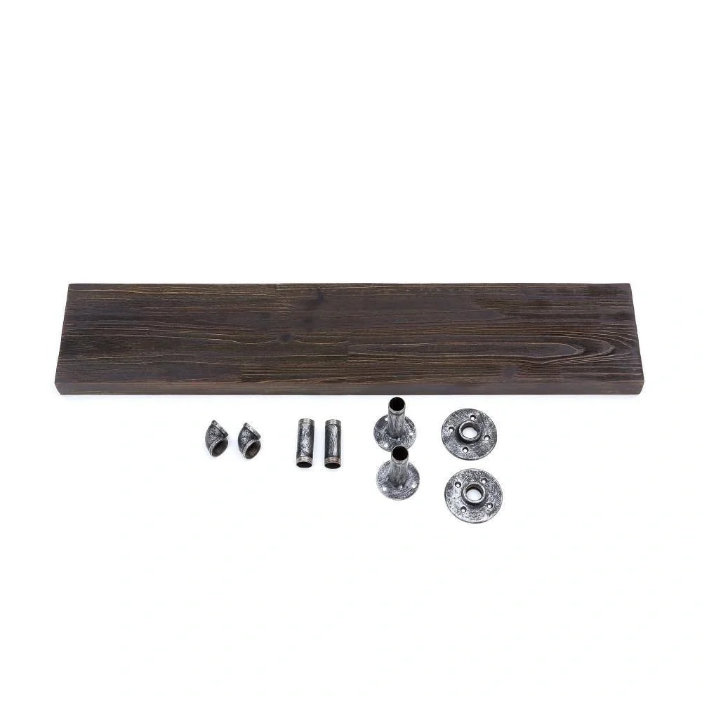 Industrial wall shelf